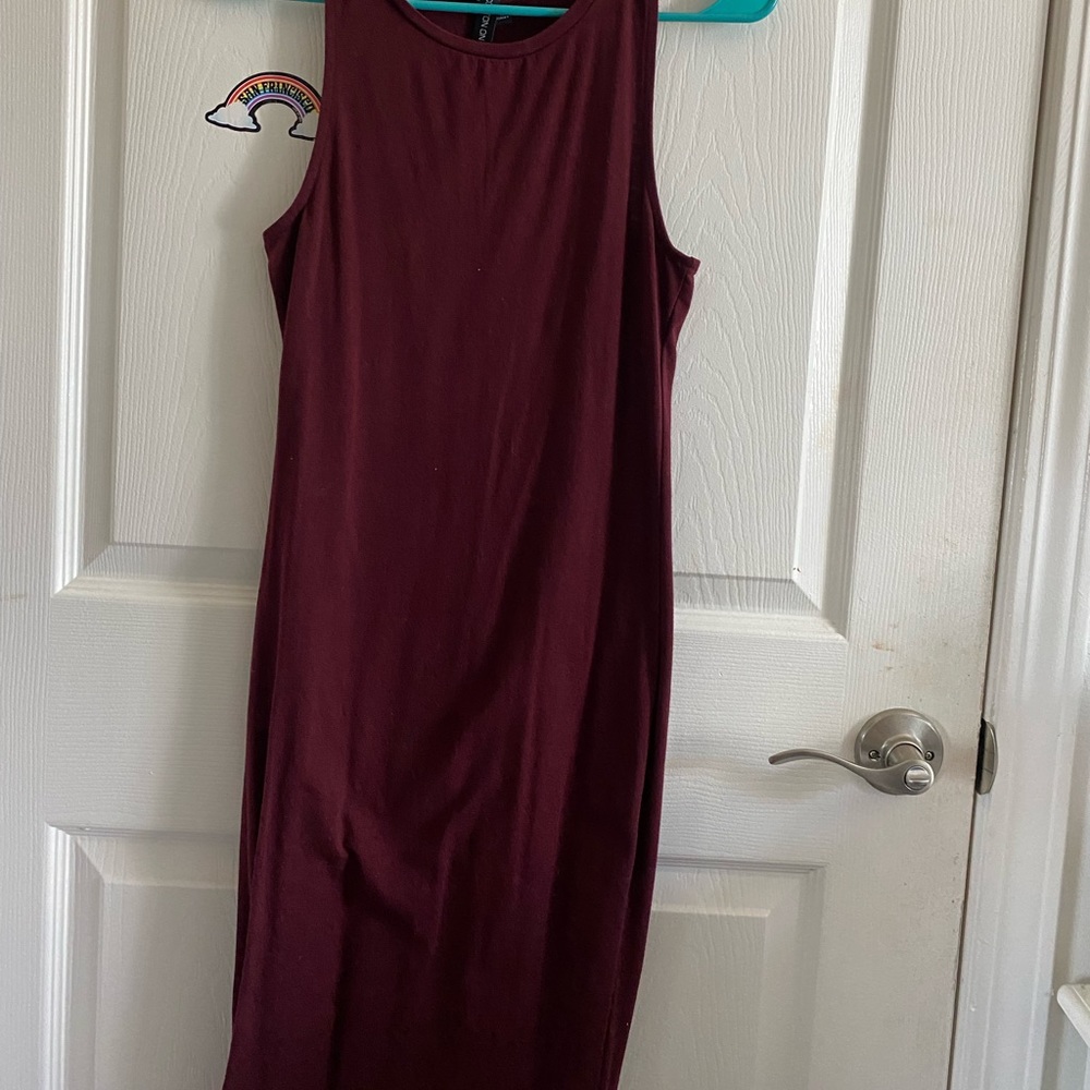 Burgundy long dress